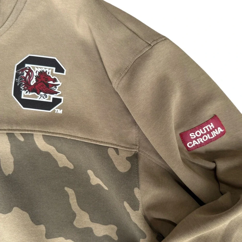 Under Armour Salute to Service South Carolina Gamecocks Mens 2XL Camo Jacket Tan